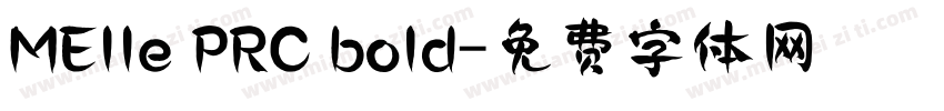 MElle PRC bold字体转换